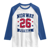 Vintage Norway Fotball Raglan Shirt Norwegian Flag Game Day Fan Gift