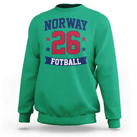 Vintage Norway Fotball Sweatshirt Norwegian Flag Game Day Fan Gift