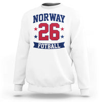 Vintage Norway Fotball Sweatshirt Norwegian Flag Game Day Fan Gift