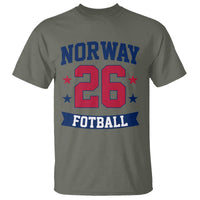 Vintage Norway Fotball T Shirt Norwegian Flag Game Day Fan Gift