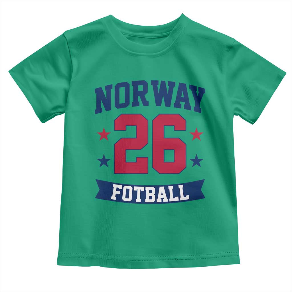 Vintage Norway Fotball Toddler T Shirt Norwegian Flag Game Day Fan Gift