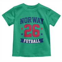 Vintage Norway Fotball Toddler T Shirt Norwegian Flag Game Day Fan Gift