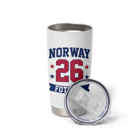 Vintage Norway Fotball Tumbler Cup Norwegian Flag Game Day Fan Gift