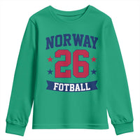 Vintage Norway Fotball Youth Sweatshirt Norwegian Flag Game Day Fan Gift
