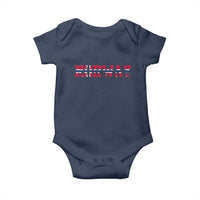 Vintage Norway Fotball Baby Onesie Scandinavian Pride Fan Gift