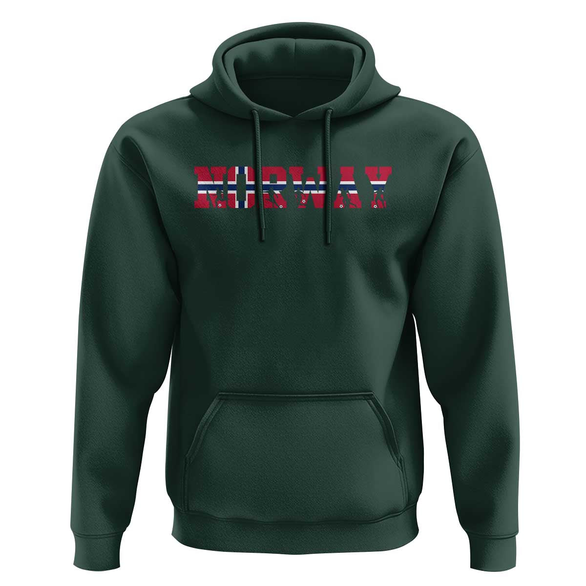 Vintage Norway Fotball Hoodie Scandinavian Pride Fan Gift