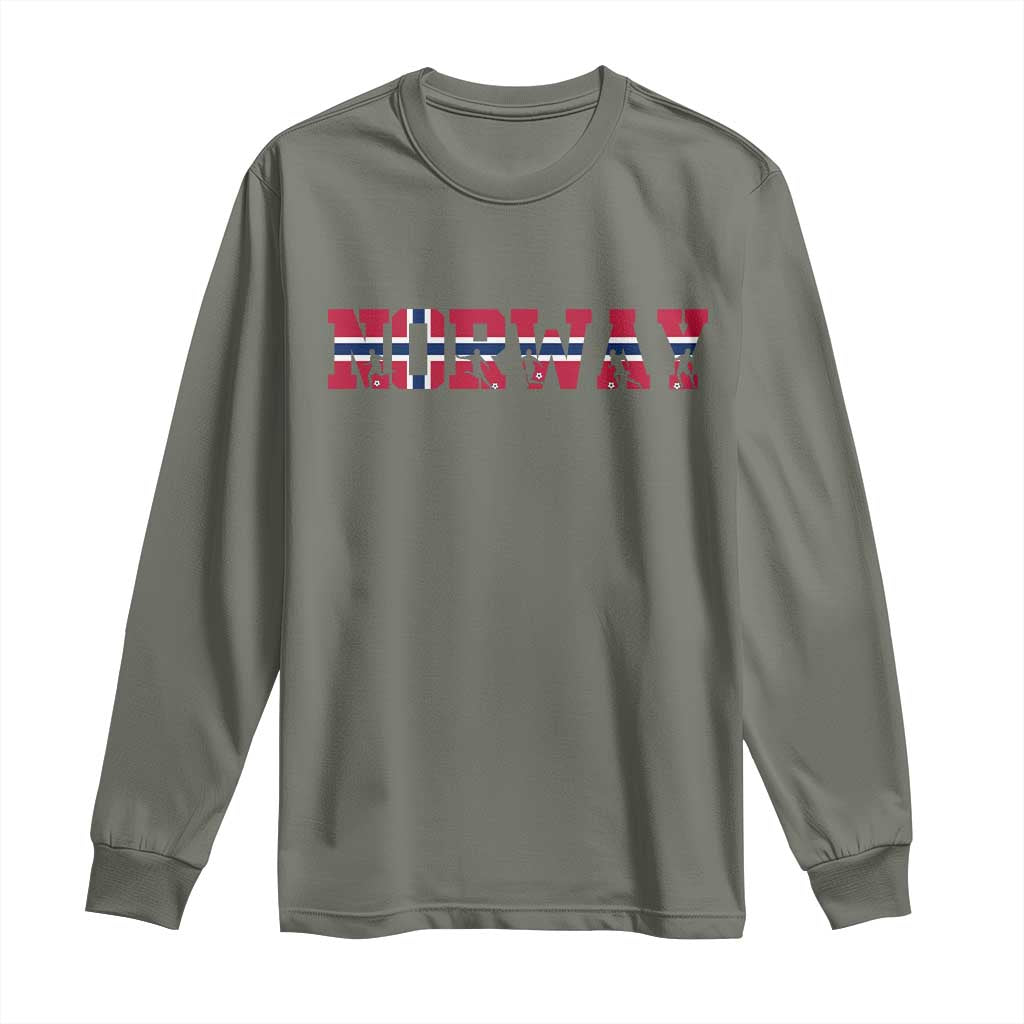 Vintage Norway Fotball Long Sleeve Shirt Scandinavian Pride Fan Gift