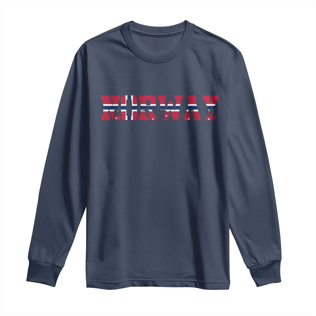 Vintage Norway Fotball Long Sleeve Shirt Scandinavian Pride Fan Gift