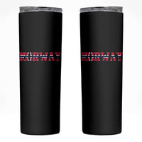 Vintage Norway Fotball Skinny Tumbler Scandinavian Pride Fan Gift