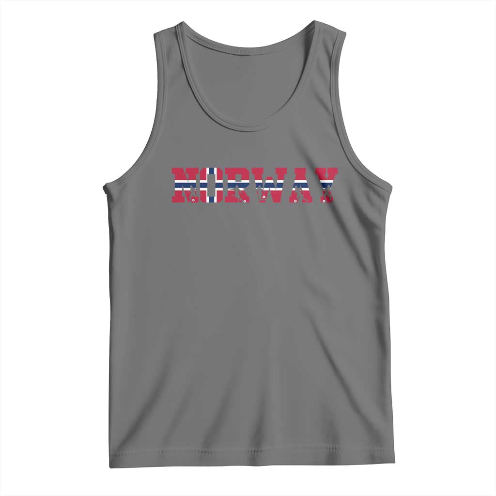 Vintage Norway Fotball Tank Top Scandinavian Pride Fan Gift