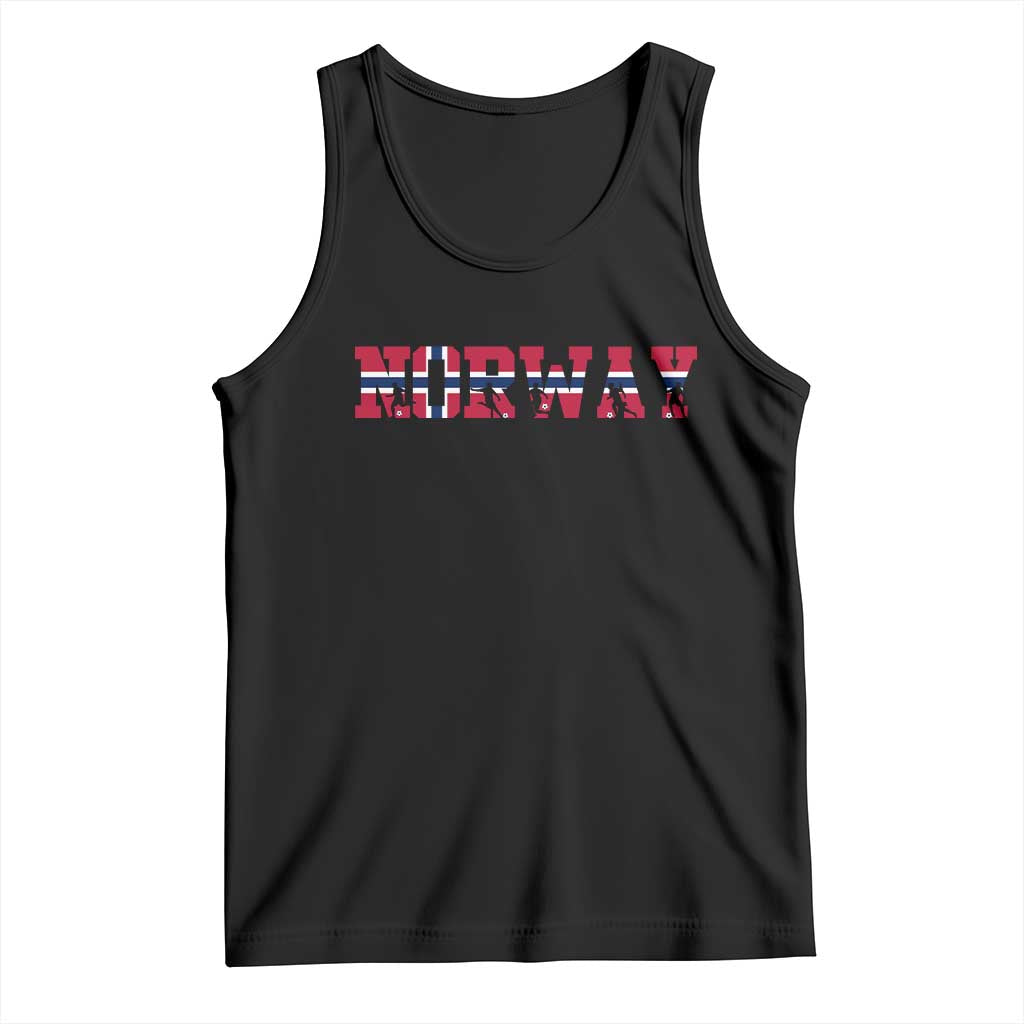 Vintage Norway Fotball Tank Top Scandinavian Pride Fan Gift