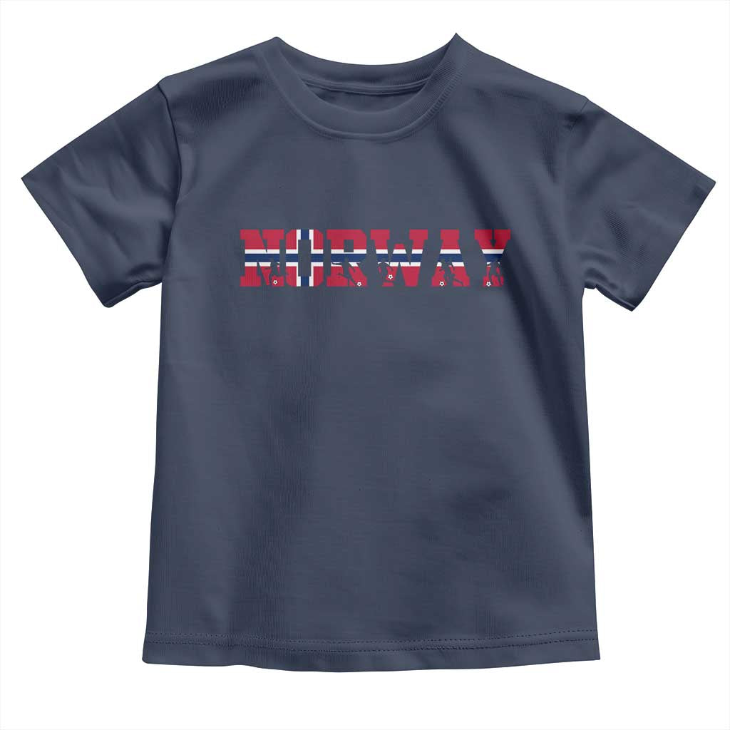 Vintage Norway Fotball Toddler T Shirt Scandinavian Pride Fan Gift