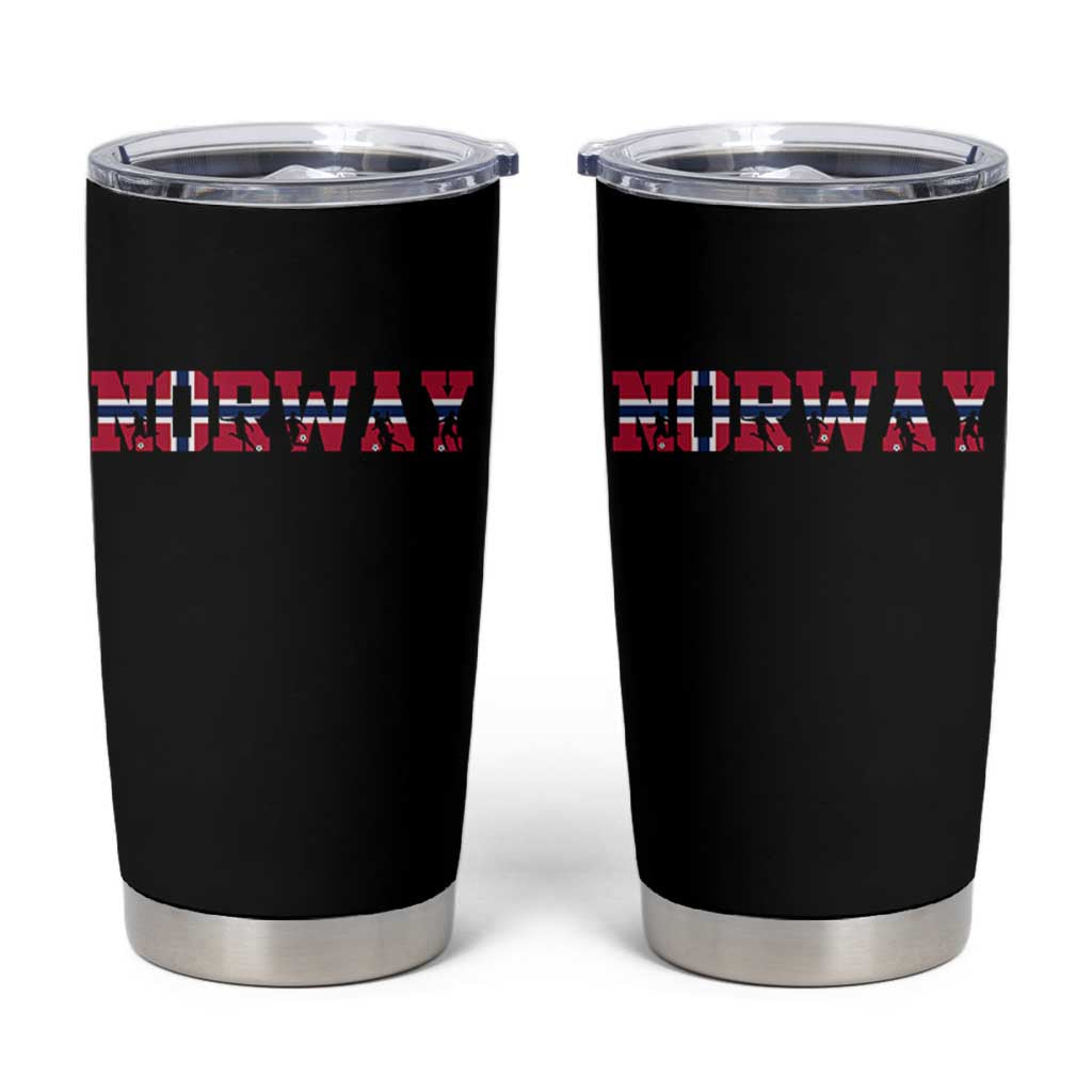 Vintage Norway Fotball Tumbler Cup Scandinavian Pride Fan Gift