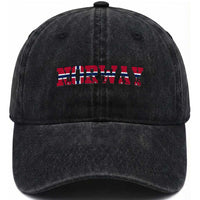 Vintage Norway Fotball Washed Cotton Baseball Cap Scandinavian Pride Fan Gift