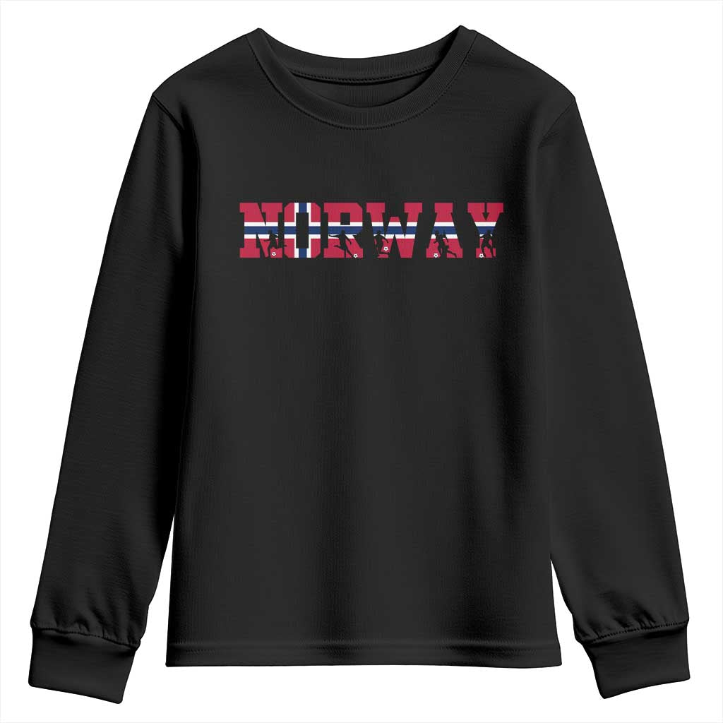 Vintage Norway Fotball Youth Sweatshirt Scandinavian Pride Fan Gift