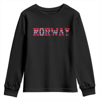 Vintage Norway Fotball Youth Sweatshirt Scandinavian Pride Fan Gift