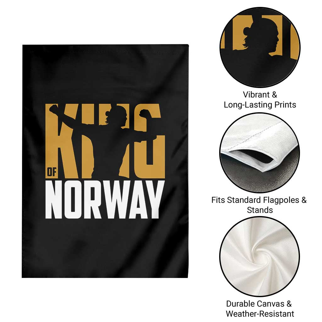 King Of Norway Football Garden Flag Proud Norwegian Supporter Fan
