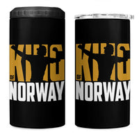 King Of Norway Football 4 in 1 Can Cooler Tumbler Proud Norwegian Supporter Fan