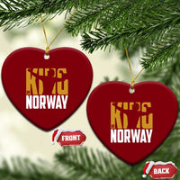 King Of Norway Football Ceramic Ornament Proud Norwegian Supporter Fan
