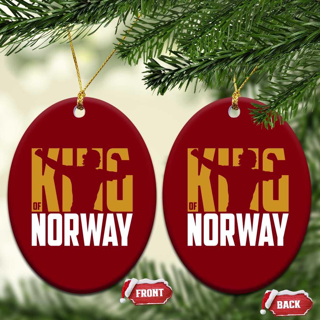 King Of Norway Football Ceramic Ornament Proud Norwegian Supporter Fan