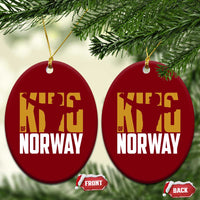 King Of Norway Football Ceramic Ornament Proud Norwegian Supporter Fan