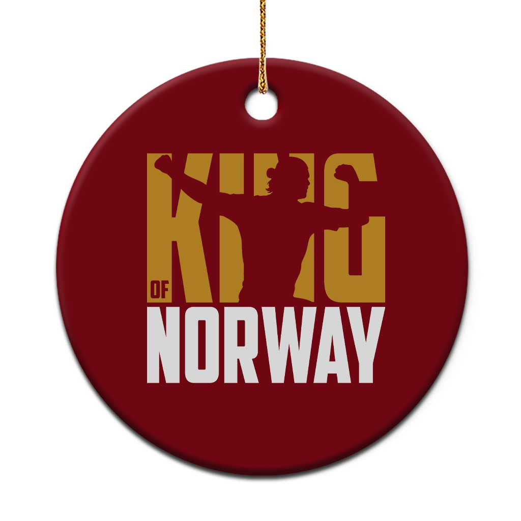 King Of Norway Football Ceramic Ornament Proud Norwegian Supporter Fan