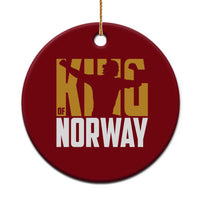 King Of Norway Football Ceramic Ornament Proud Norwegian Supporter Fan