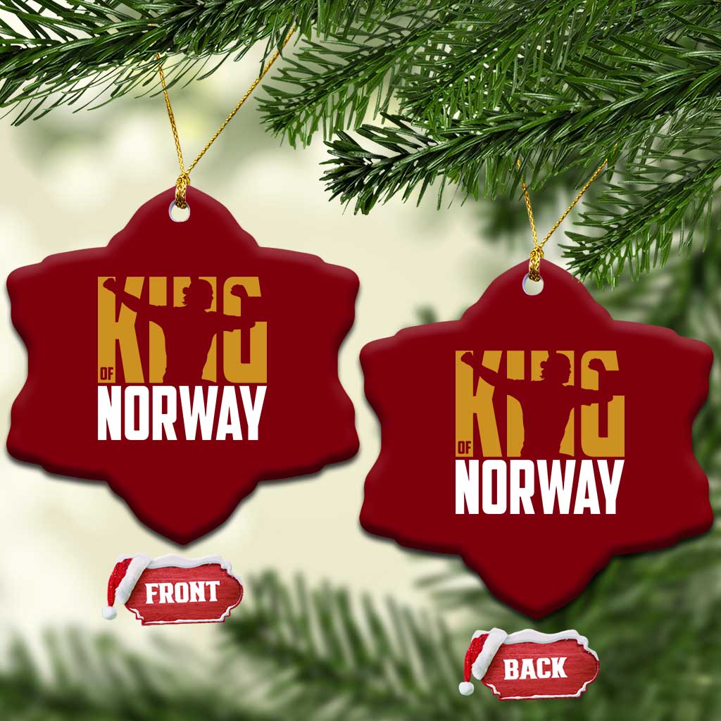 King Of Norway Football Ceramic Ornament Proud Norwegian Supporter Fan