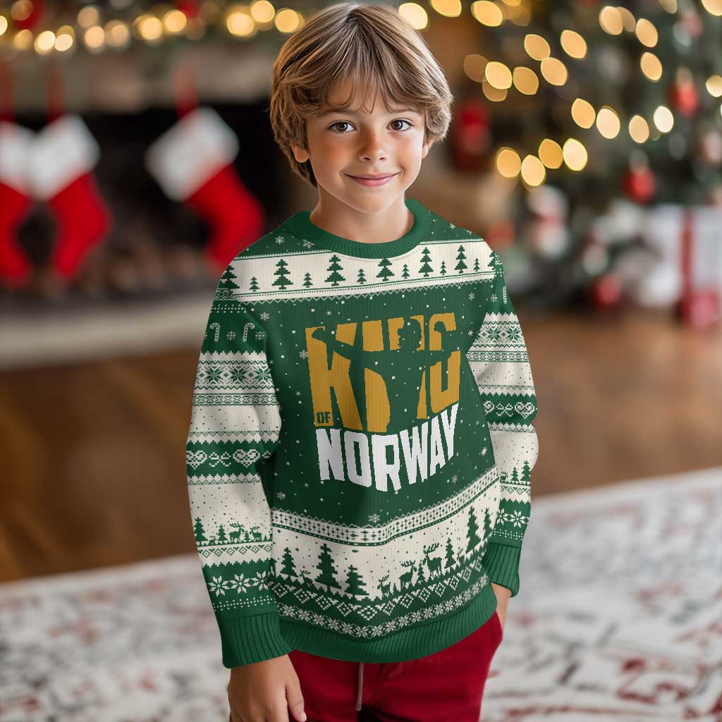 King Of Norway Football Ugly Christmas Sweater Proud Norwegian Supporter Fan