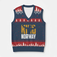 King Of Norway Football V-Neck Knit Sweater Vest Proud Norwegian Supporter Fan