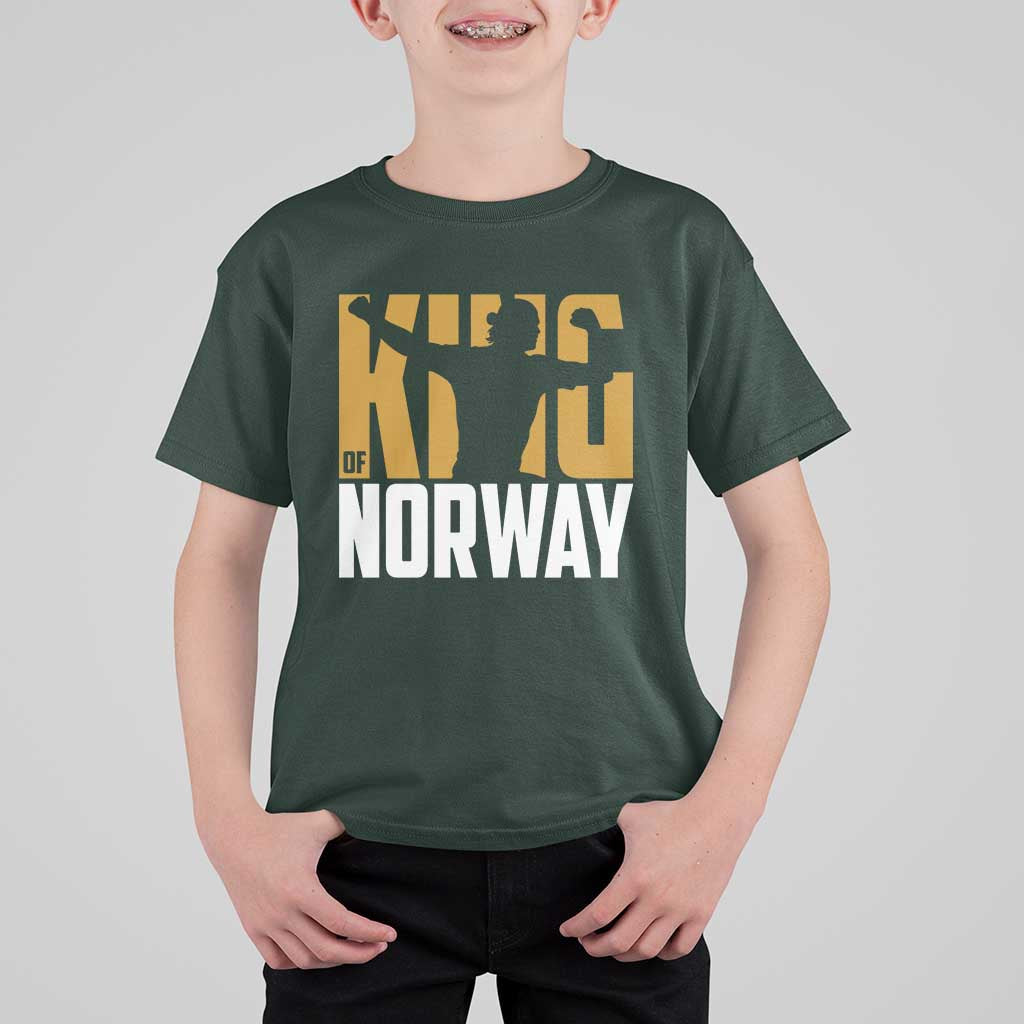 King Of Norway Football T Shirt For Kid Proud Norwegian Supporter Fan