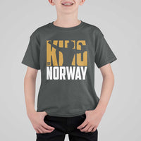 King Of Norway Football T Shirt For Kid Proud Norwegian Supporter Fan