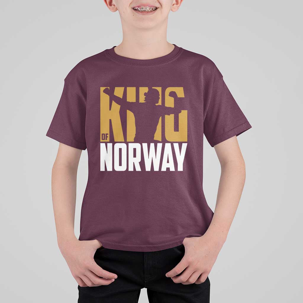 King Of Norway Football T Shirt For Kid Proud Norwegian Supporter Fan