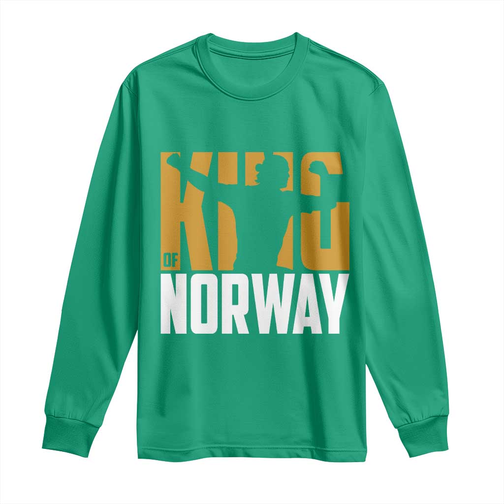 King Of Norway Football Long Sleeve Shirt Proud Norwegian Supporter Fan