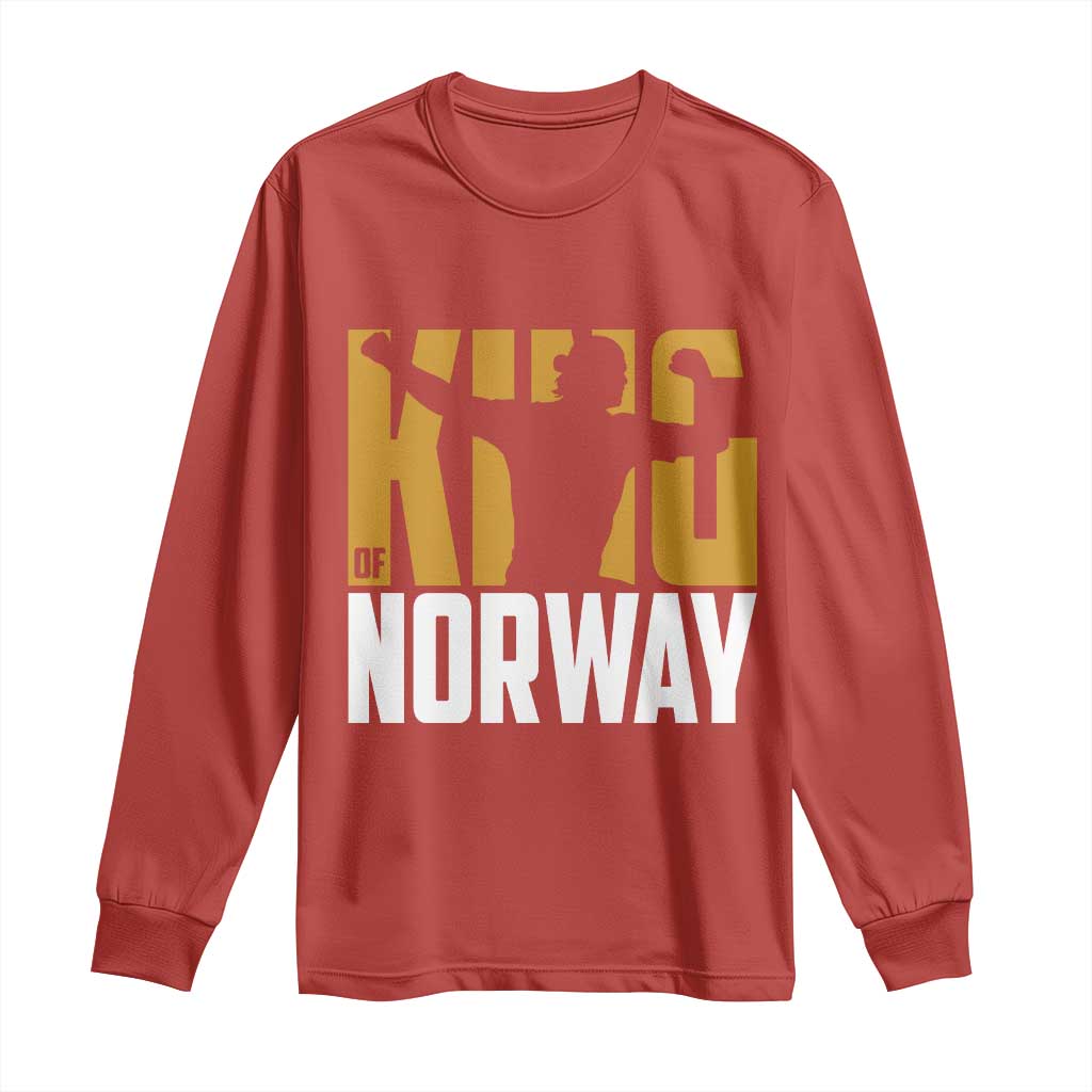 King Of Norway Football Long Sleeve Shirt Proud Norwegian Supporter Fan
