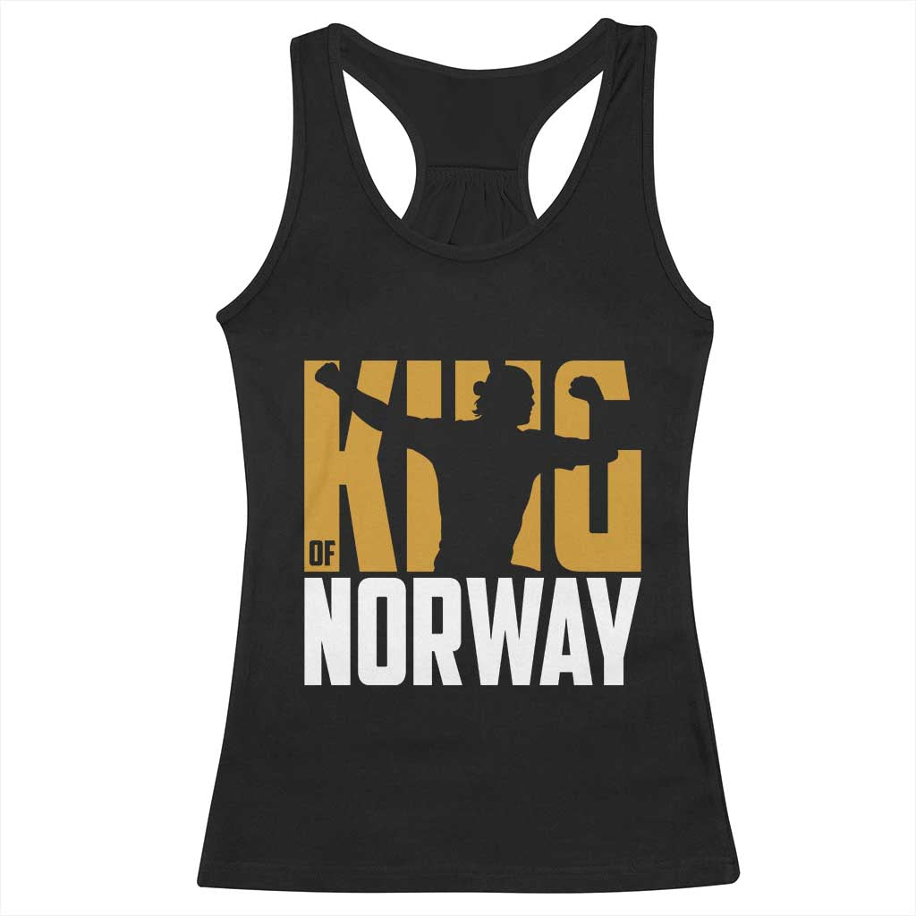 King Of Norway Football Racerback Tank Top Proud Norwegian Supporter Fan