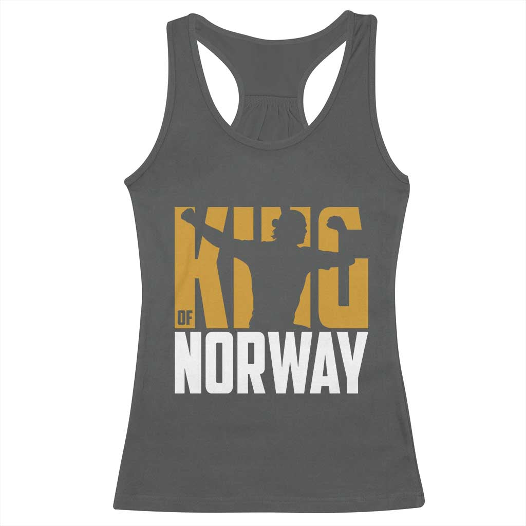 King Of Norway Football Racerback Tank Top Proud Norwegian Supporter Fan