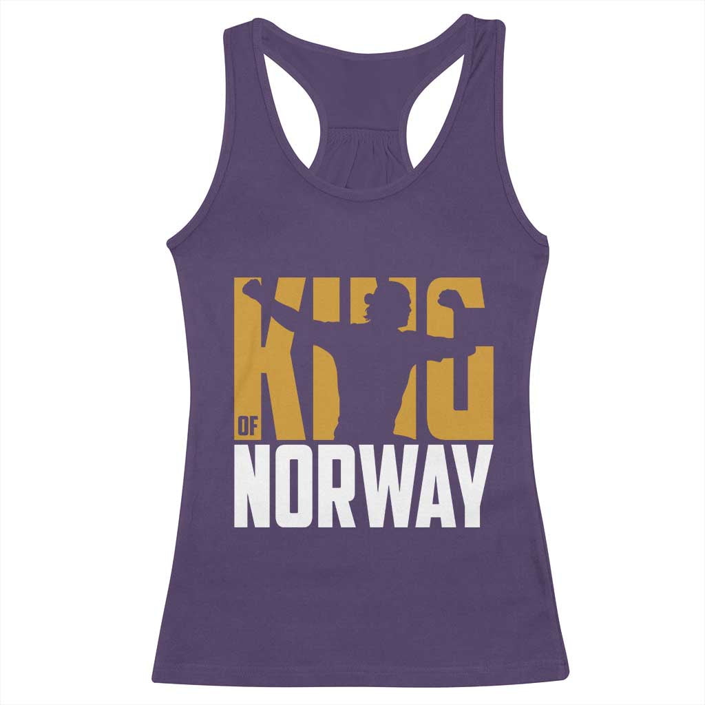 King Of Norway Football Racerback Tank Top Proud Norwegian Supporter Fan