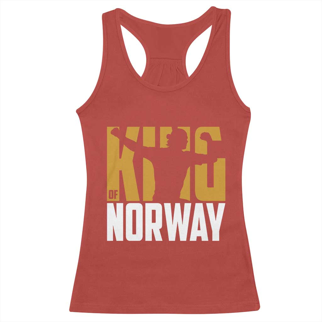King Of Norway Football Racerback Tank Top Proud Norwegian Supporter Fan