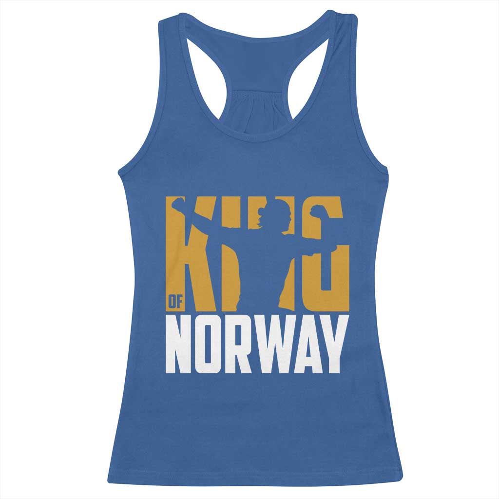 King Of Norway Football Racerback Tank Top Proud Norwegian Supporter Fan