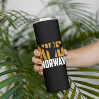 King Of Norway Football Skinny Tumbler Proud Norwegian Supporter Fan