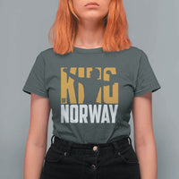 King Of Norway Football T Shirt For Women Proud Norwegian Supporter Fan