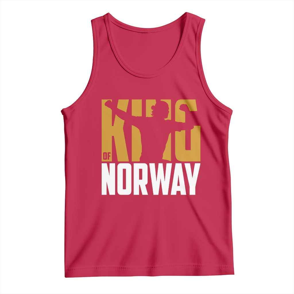 King Of Norway Football Tank Top Proud Norwegian Supporter Fan