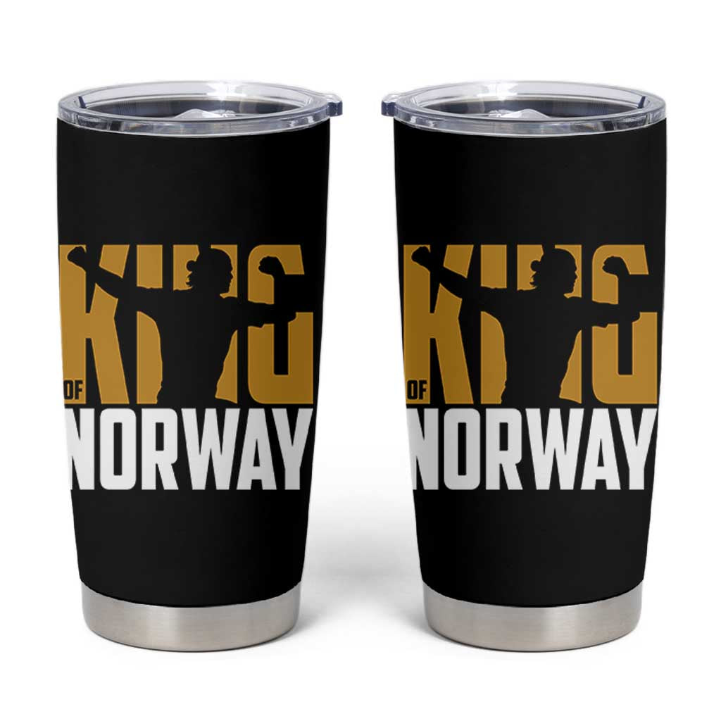 King Of Norway Football Tumbler Cup Proud Norwegian Supporter Fan
