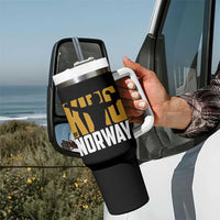 King Of Norway Football Tumbler With Handle Proud Norwegian Supporter Fan
