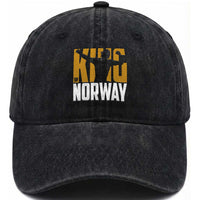King Of Norway Football Washed Cotton Baseball Cap Proud Norwegian Supporter Fan