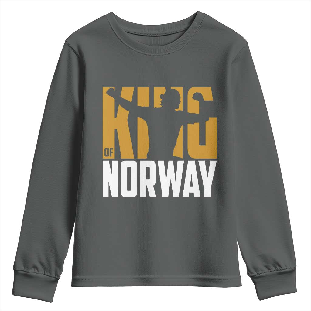 King Of Norway Football Youth Sweatshirt Proud Norwegian Supporter Fan