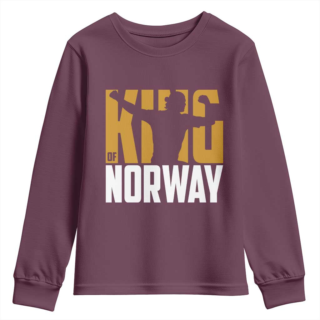 King Of Norway Football Youth Sweatshirt Proud Norwegian Supporter Fan