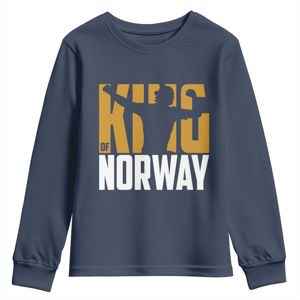 King Of Norway Football Youth Sweatshirt Proud Norwegian Supporter Fan