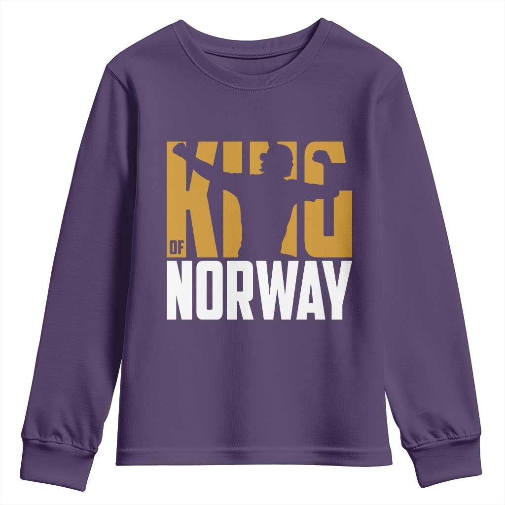 King Of Norway Football Youth Sweatshirt Proud Norwegian Supporter Fan